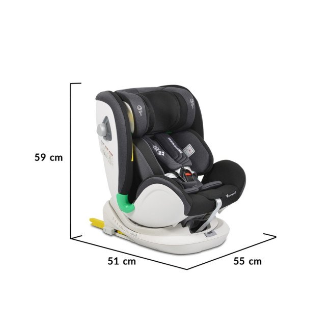 Κάθισμα αυτοκινήτου General I-Size με σύστημα Isofix 360° μαύρο