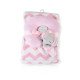 Βρεφική κουβέρτα 90/75 cm με μαξιλάρι Sammy pink