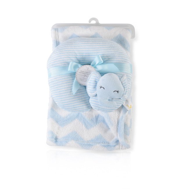 Βρεφική κουβέρτα 90/75 cm με μαξιλάρι Sammy blue Βρεφική κουβέρτα 90/75 cm με μαξιλάρι Sammy blue