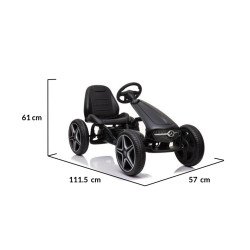 Karting Mercedes Benz Go Kart EVA μαύρο