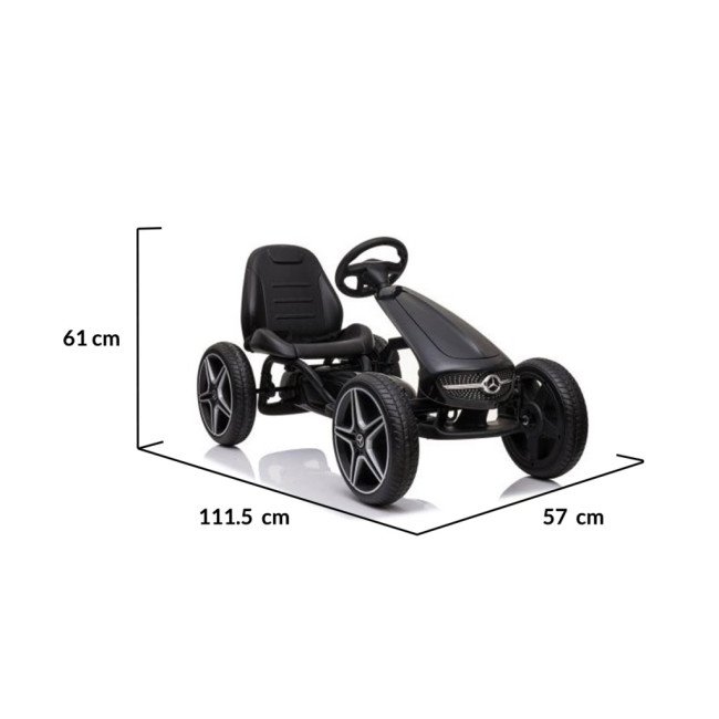Karting Mercedes Benz Go Kart EVA μαύρο