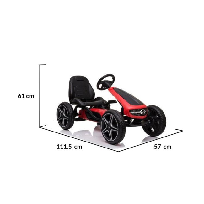 Karting Mercedes Benz Go Kart EVA κόκκινο