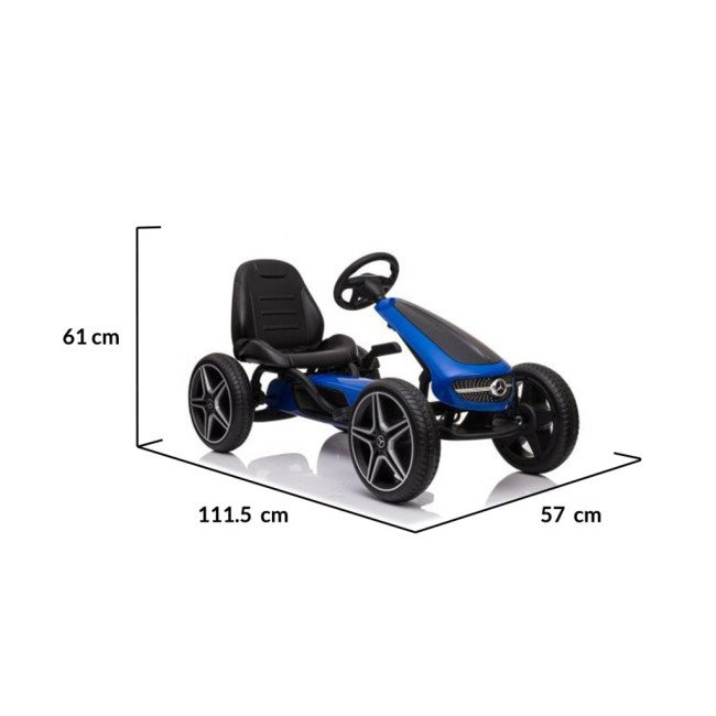 Karting Mercedes Benz Go Kart EVA μπλε