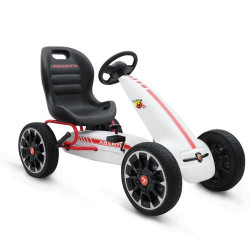 Καρτ αυτοκίνητο Abarth 500 Assetto corse λευκό