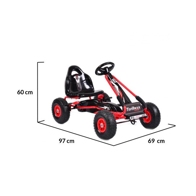 Top Racer pedal kart - GA815 κόκκινο
