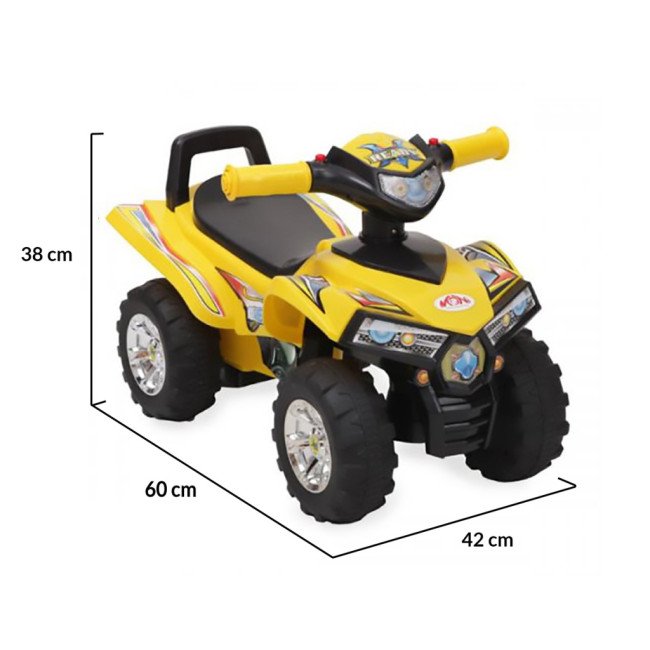 Παιδικό ATV push 551 κίτρινο