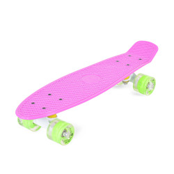 Skateboard Spice LED 22" ροζ