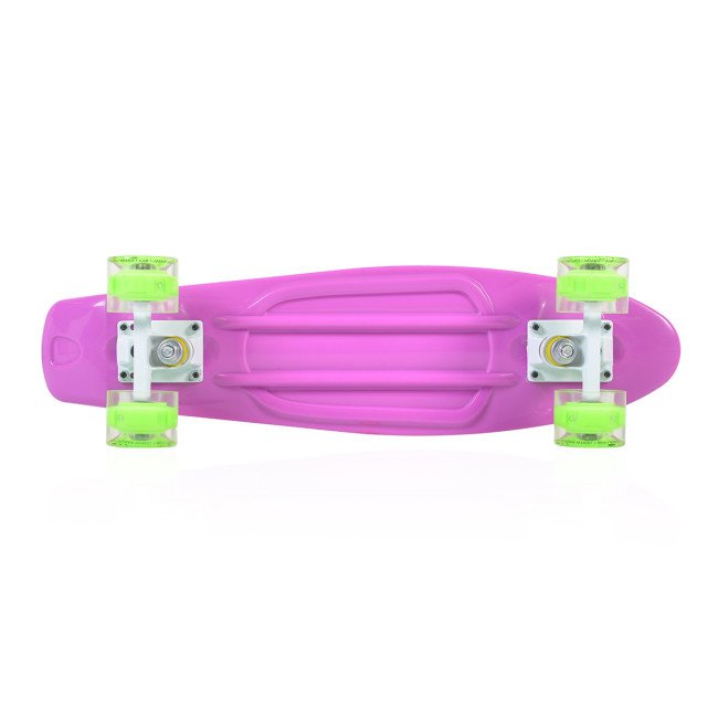 Skateboard Spice LED 22 ροζ