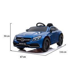 Αυτοκίνητο με μπαταρία Mercedes C63S QY1588 μπλε μεταλλικό