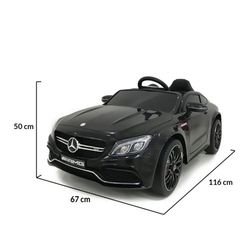 Αυτοκίνητο με μπαταρία Mercedes C63S QY1588 μαύρο μεταλλικό Αυτοκίνητο με μπαταρία Mercedes C63S QY1588 μαύρο μεταλλικό