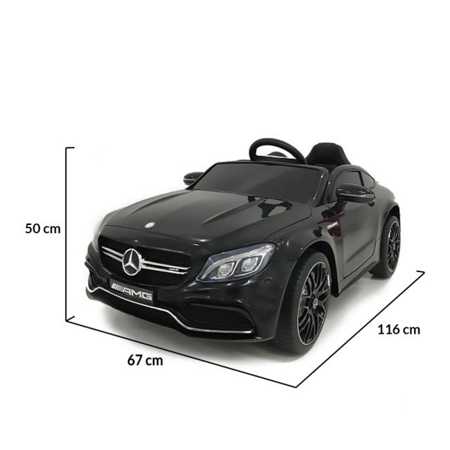 Αυτοκίνητο με μπαταρία Mercedes C63S QY1588 μαύρο μεταλλικό