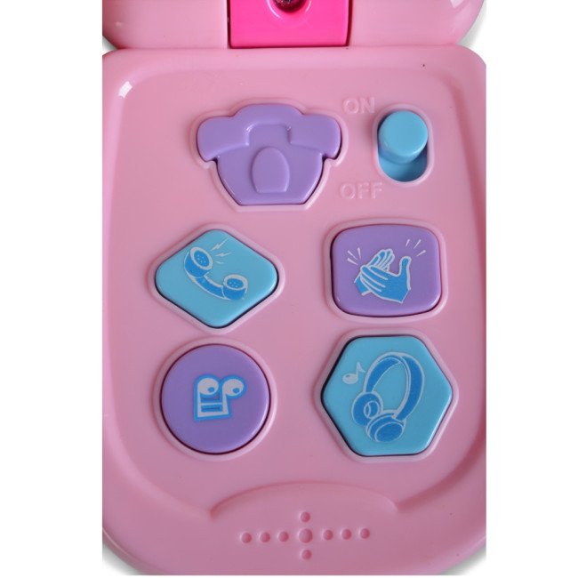 Ροζ K999-95G baby music phone με κάλυμμα Ροζ K999-95G baby music phone με κάλυμμα