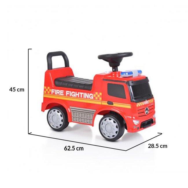 Push car Mercedes-Benz Antos Fire κόκκινο