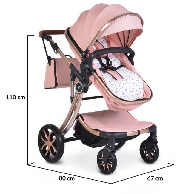 Μικτό καρότσι Polly 3 σε 1 ροζ Μικτό καρότσι Polly 3 σε 1 ροζ