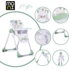Παιδική καρέκλα τραπεζαρίας Muffin mint Παιδική καρέκλα τραπεζαρίας Muffin mint