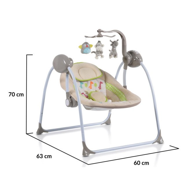 Ηλεκτρική κούνια Baby swing+ cappuccino 2021 Ηλεκτρική κούνια Baby swing+ cappuccino 2021