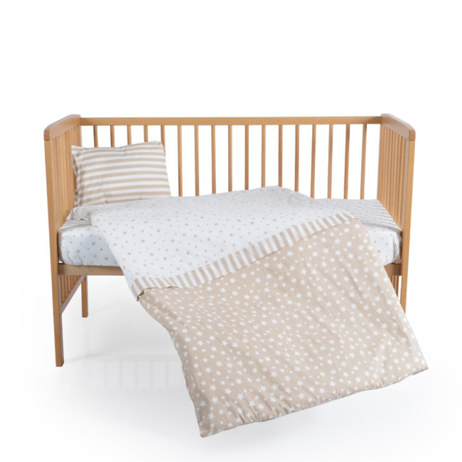 Σετ κρεβατοκάμαρας 3 τεμαχίων Heavenly 60/120cm μπεζ