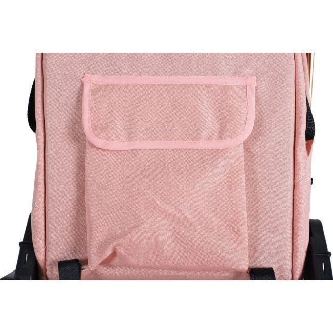 Συνδυασμένο καρότσι 2 σε 1 Midas pink