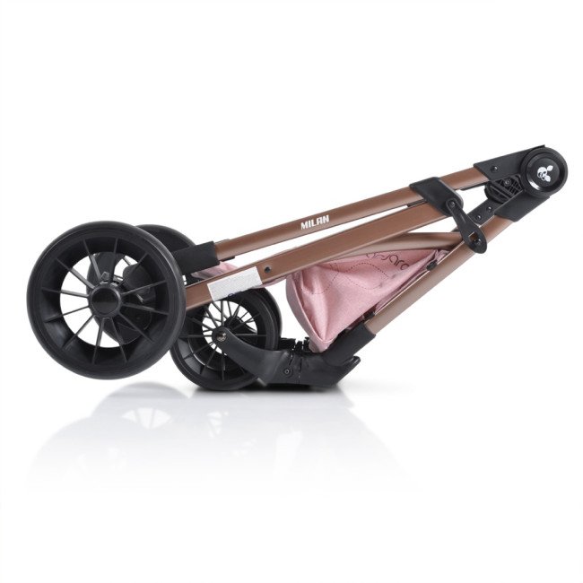Συνδυασμένο καρότσι 2 σε 1 Milan pink