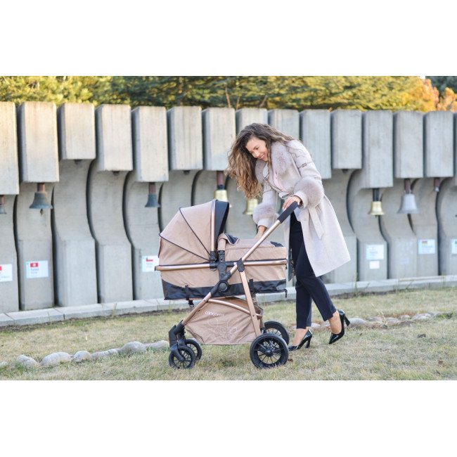 Συνδυασμένο καρότσι 2 σε 1 Milan pink