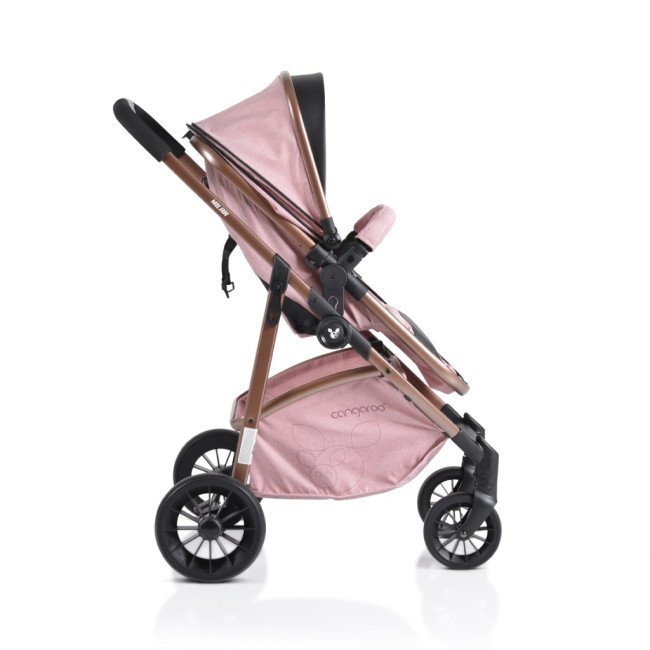 Συνδυασμένο καρότσι 2 σε 1 Milan pink