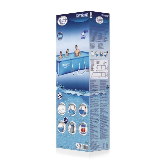 Πισίνα 56411 Steel Pro 3,00mx 2,01mx66cm Πισίνα 56411 Steel Pro 3,00mx 2,01mx66cm