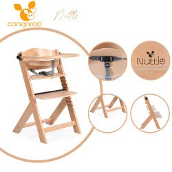 Ξύλινη καρέκλα τραπεζαρίας 2 σε 1 Nuttle natural Ξύλινη καρέκλα τραπεζαρίας 2 σε 1 Nuttle natural