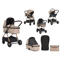Συνδυασμένο καρότσι 3 σε 1 Empire beige