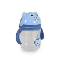 Κύπελλο με καλαμάκι 240ml Μπλέ Μπέρι C0586