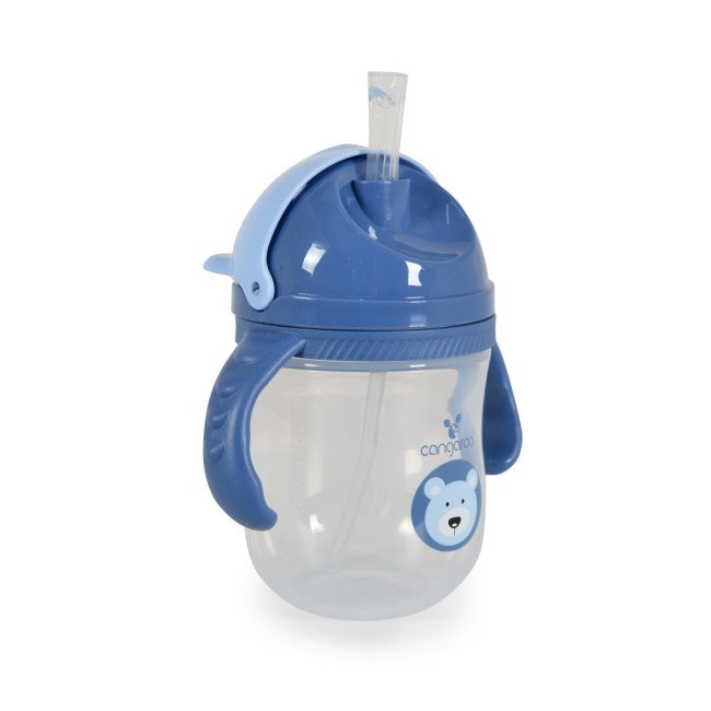 Κύπελλο με καλαμάκι 240ml Μπλέ Μπέρι C0586