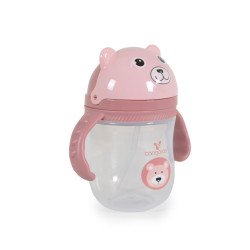 Κύπελλο με καλαμάκι 240ml Berry pink C0586