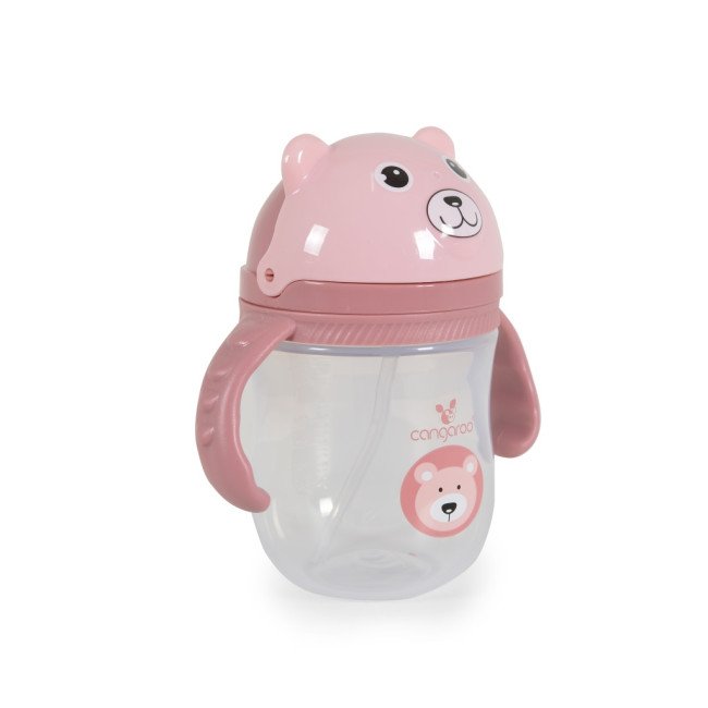 Κύπελλο με καλαμάκι 240ml Berry pink C0586