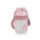 Κύπελλο με καλαμάκι 240ml Berry pink C0586