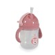 Κύπελλο με καλαμάκι 240ml Berry pink C0586