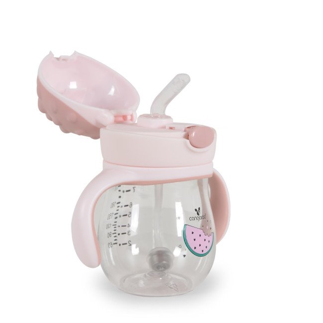 Κούπα με Καλαμάκι 250ml Brillo pink A0033