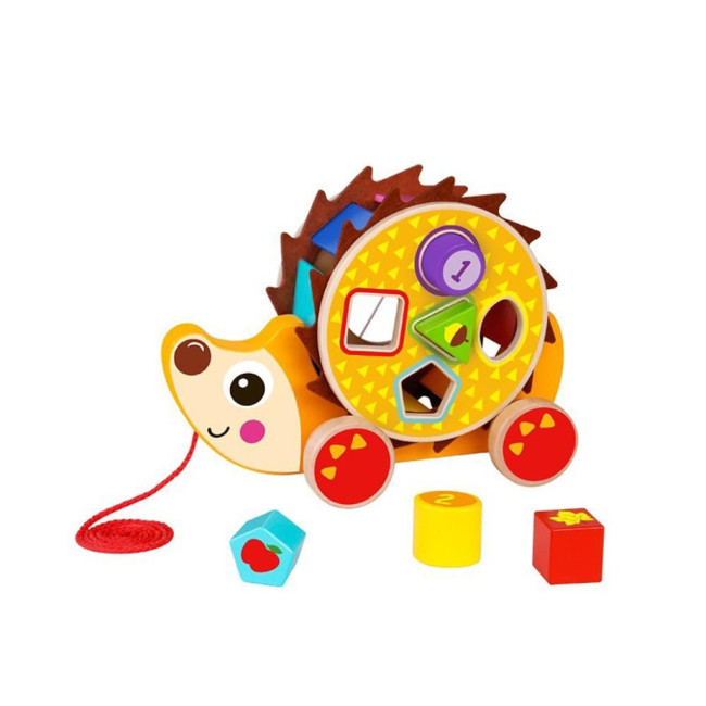 Ξύλινο παιχνίδι έλξης Hedgehog TKE011